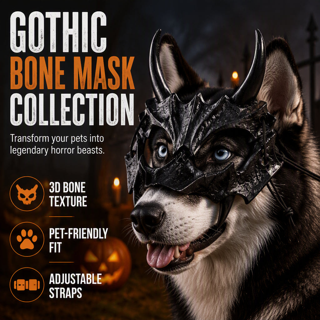 Halloween Beast Skull Pet Costume Mask