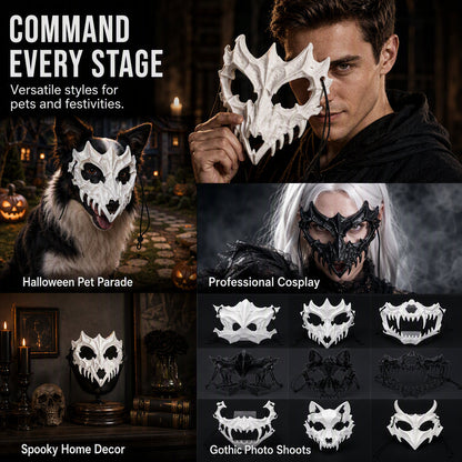 Halloween Beast Skull Pet Costume Mask
