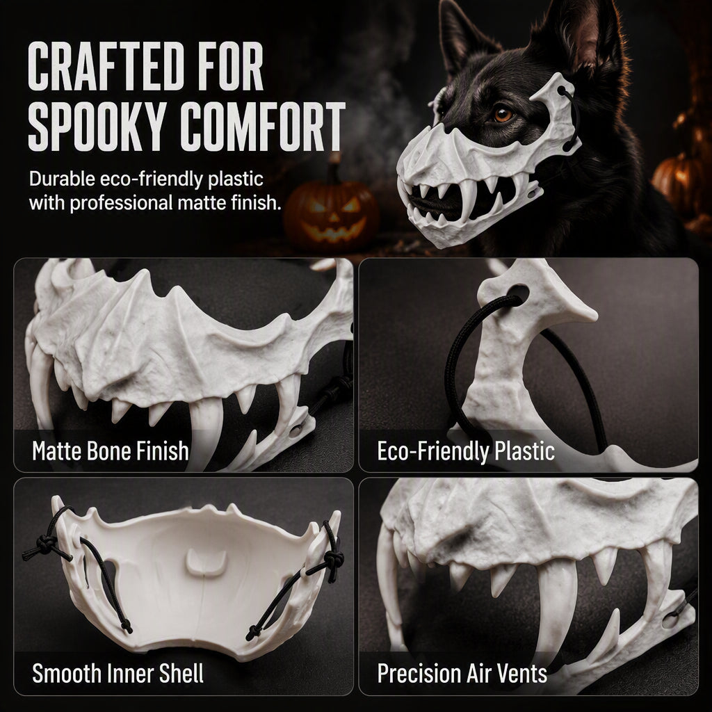 Halloween Beast Skull Pet Costume Mask