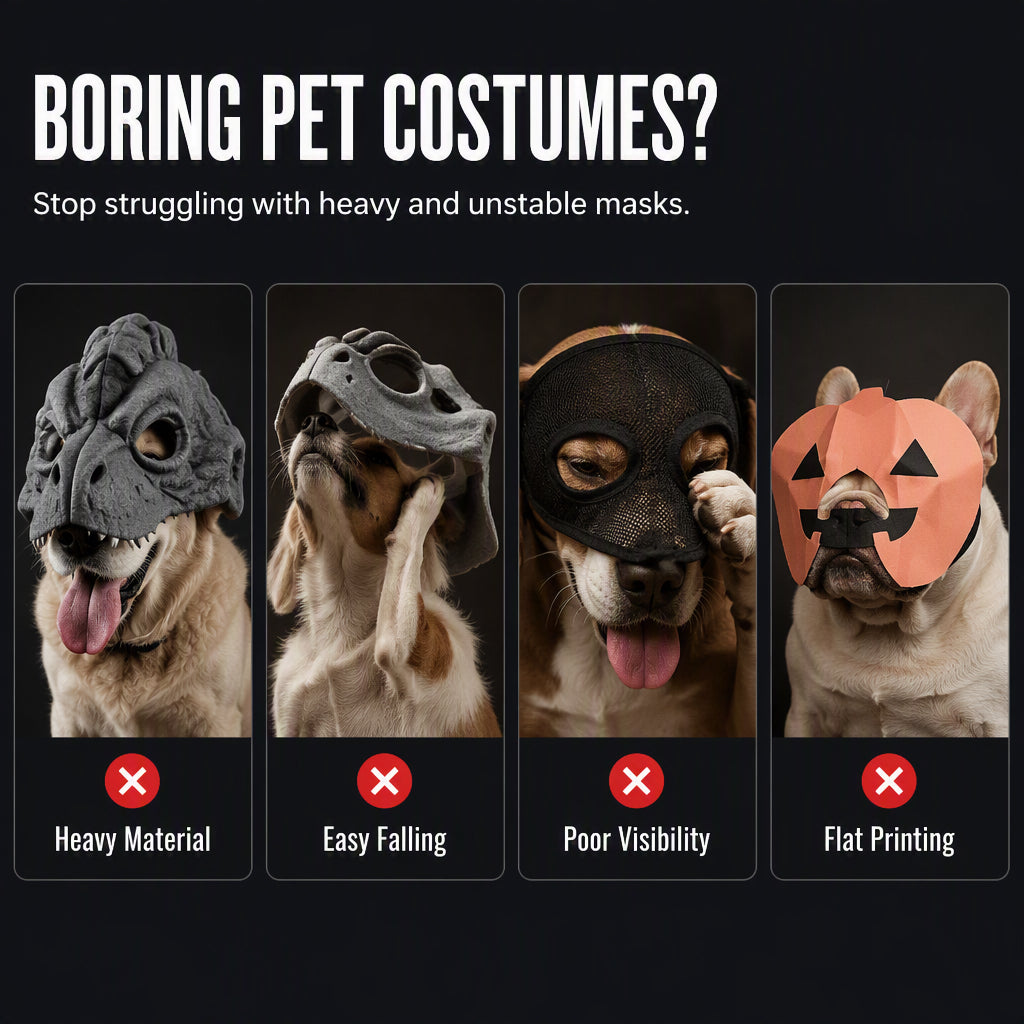 Halloween Beast Skull Pet Costume Mask