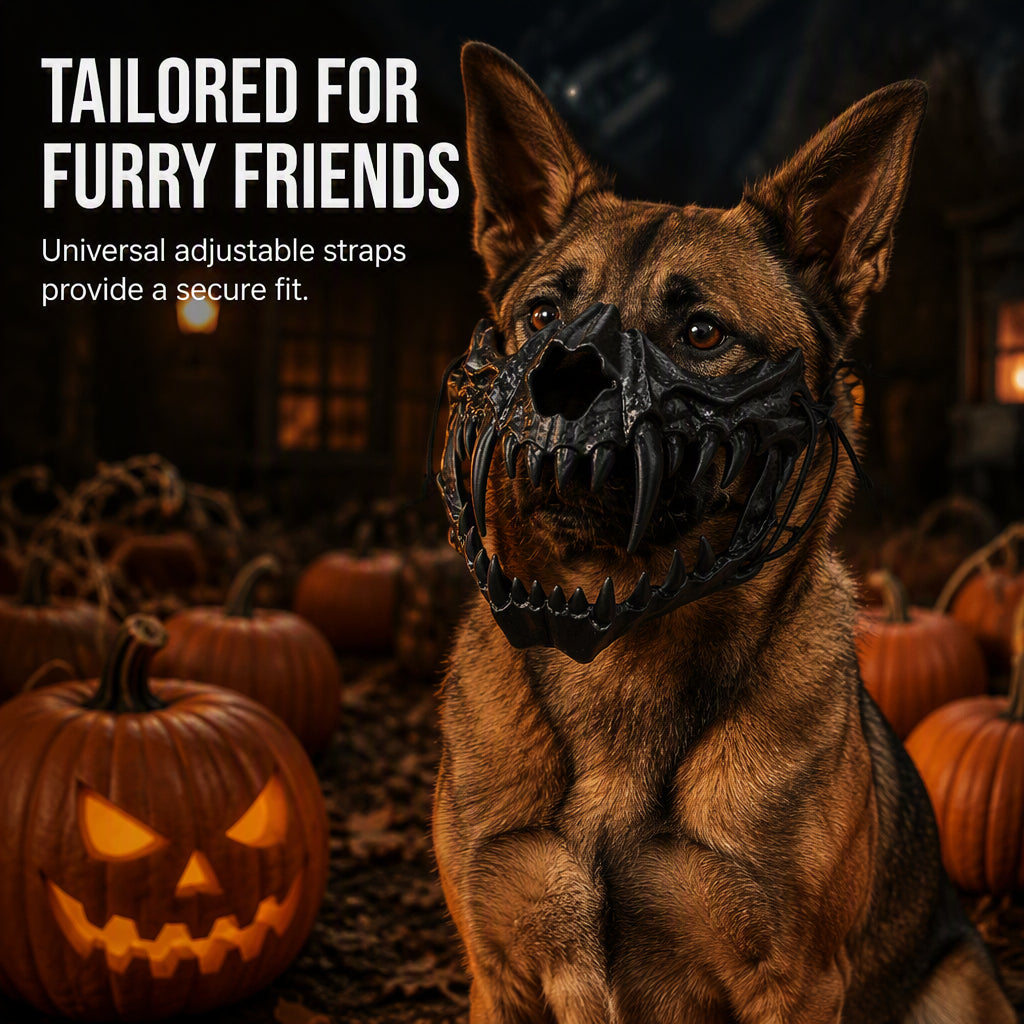 Halloween Beast Skull Pet Costume Mask