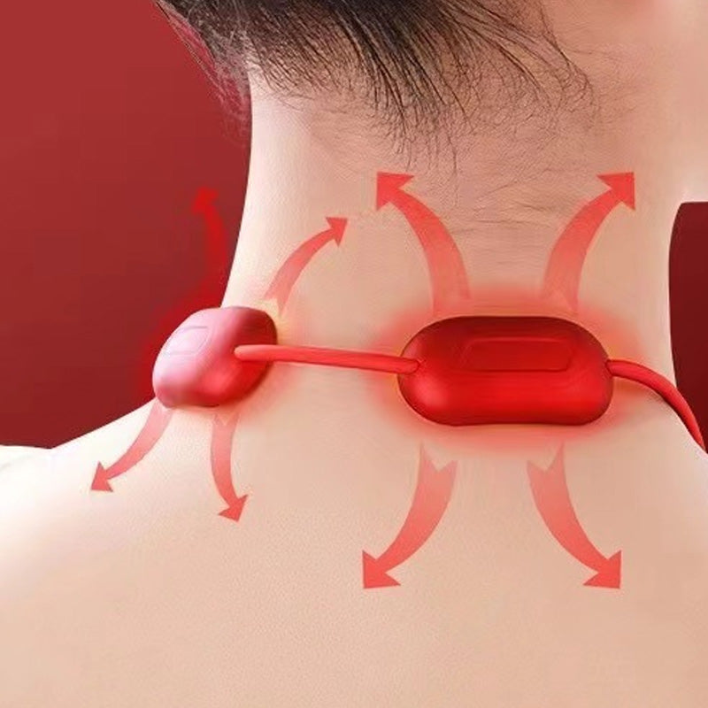 🧘‍♀️Nackenmassagegerät im Anhänger-Design – tragbar, mit 3 Wärmestufen & 9 Intensitätsstufen gegen Verspannungen. Schluss mit Schmerzmitteln – sanfte elektrische Impulse lockern die tiefe Nackenmuskulatur auf natürliche Weise! 🔥💚