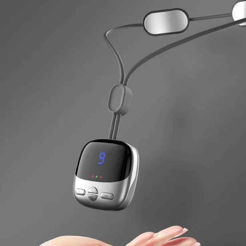 🧘‍♀️Nackenmassagegerät im Anhänger-Design – tragbar, mit 3 Wärmestufen & 9 Intensitätsstufen gegen Verspannungen. Schluss mit Schmerzmitteln – sanfte elektrische Impulse lockern die tiefe Nackenmuskulatur auf natürliche Weise! 🔥💚