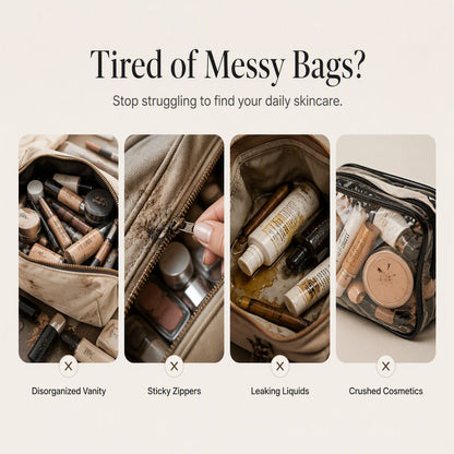 💄 Alles stilvoll organisiert – geräumige Kosmetiktasche mit Tragegriff für Kosmetik, Reisen und den Alltag
