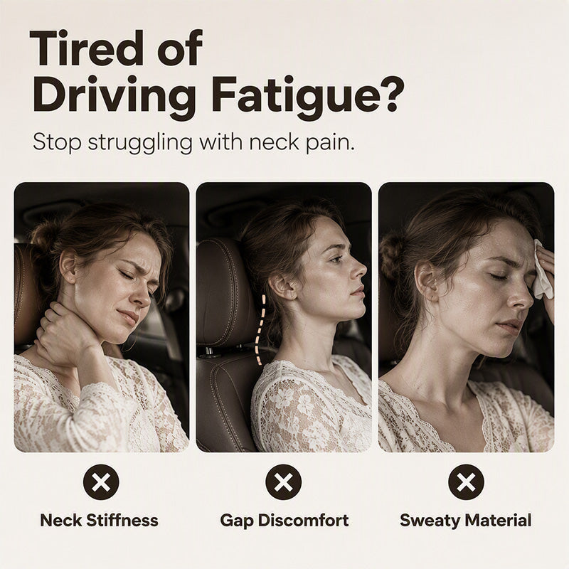 🥳💞 Über 75.000 Stück verkauft!⚡🚗💤Memory-Schaum-Nackenstütze fürs Auto – für entspannte Fahrten🎁
