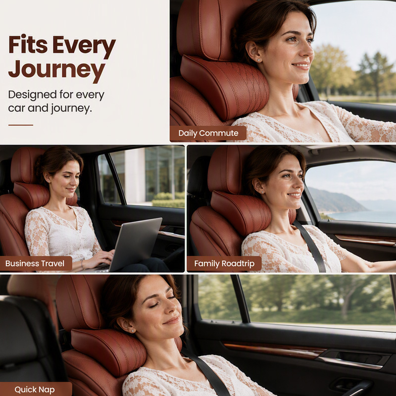 🥳💞 Über 75.000 Stück verkauft!⚡🚗💤Memory-Schaum-Nackenstütze fürs Auto – für entspannte Fahrten🎁