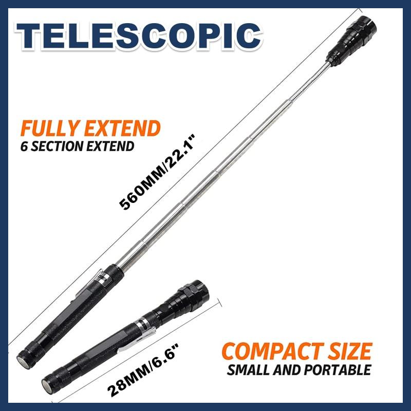 📢📢50% RABATT !!⏰Multifunktionale Magnet-Teleskop-Taschenlampe
