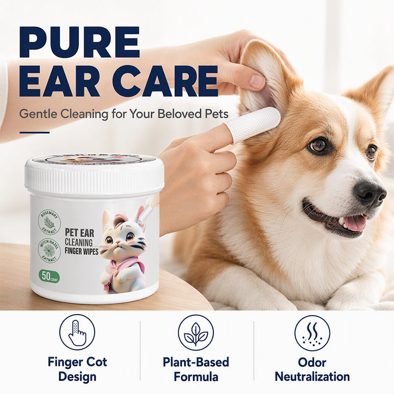 Pet Ear Cleaner Finger Wipes