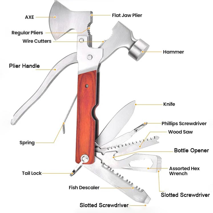 🔨 Tired of digging through 5 different tools for one job? This 16‑in‑1 hammer does it all — and stores in your glove box. 💪