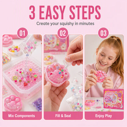 🎁DIY-Bausatz für ein „Fried Ice“-Squishy-Spielzeug mit Katzenkrallen-Motiv für Kinder