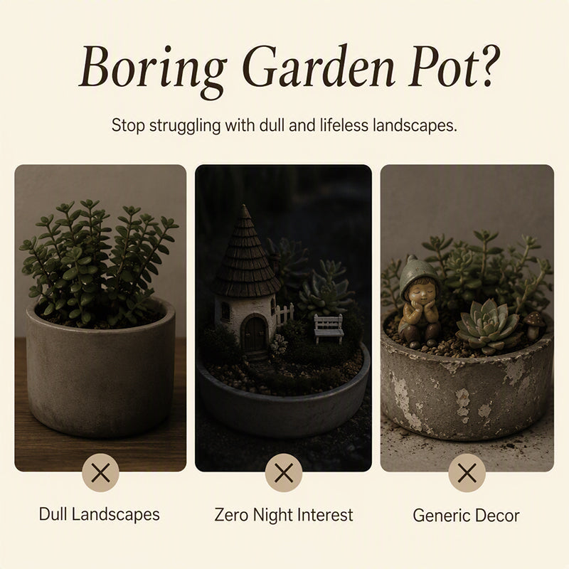 🌙 ✨ Leuchtende Retro-Laterne Pflanzenstecker, warmes Licht für Garten und Blumenbeete🌿