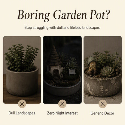 🌙 ✨ Leuchtende Retro-Laterne Pflanzenstecker, warmes Licht für Garten und Blumenbeete🌿
