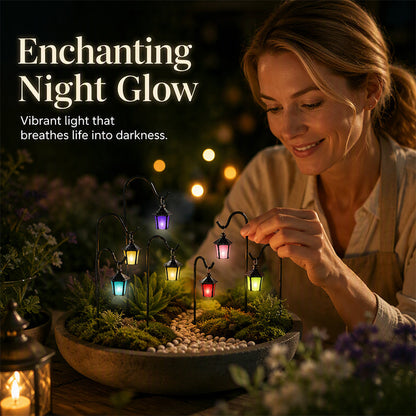 🌙 ✨ Leuchtende Retro-Laterne Pflanzenstecker, warmes Licht für Garten und Blumenbeete🌿