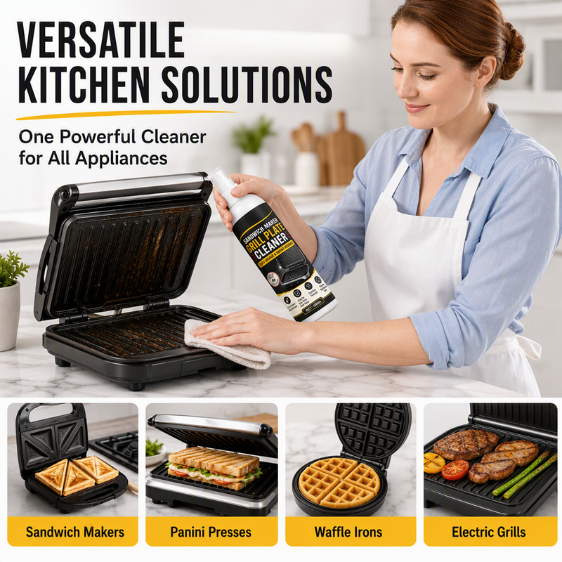 Reinigungsspray für Sandwich-Grillplatten