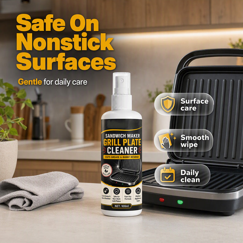 Reinigungsspray für Sandwich-Grillplatten