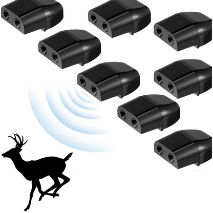 🦌 🌬️ Windaktiviertes Wildtier-Abschreckgerät – Bewegungsmelder, laute & helle Abschreckung – Schützt Garten & Grundstück vor Wildtieren 🌿