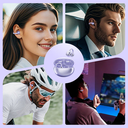 Bluetooth 5.4 Clip-On-Ohrhörer mit Geräuschunterdrückung