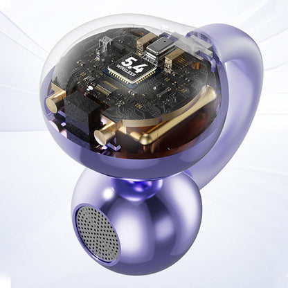 Bluetooth 5.4 Clip-On-Ohrhörer mit Geräuschunterdrückung