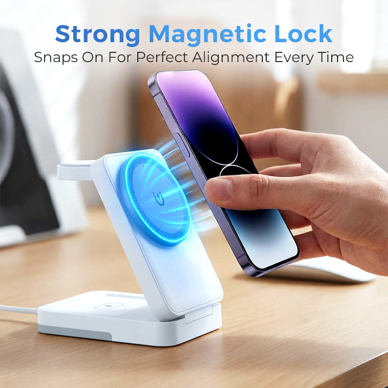 🔋 3-in-1-klappbarer magnetischer Ladeständer für Alltagsgeräte