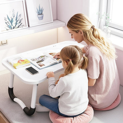 Foldable Laptop Bed Table with Cup Holder