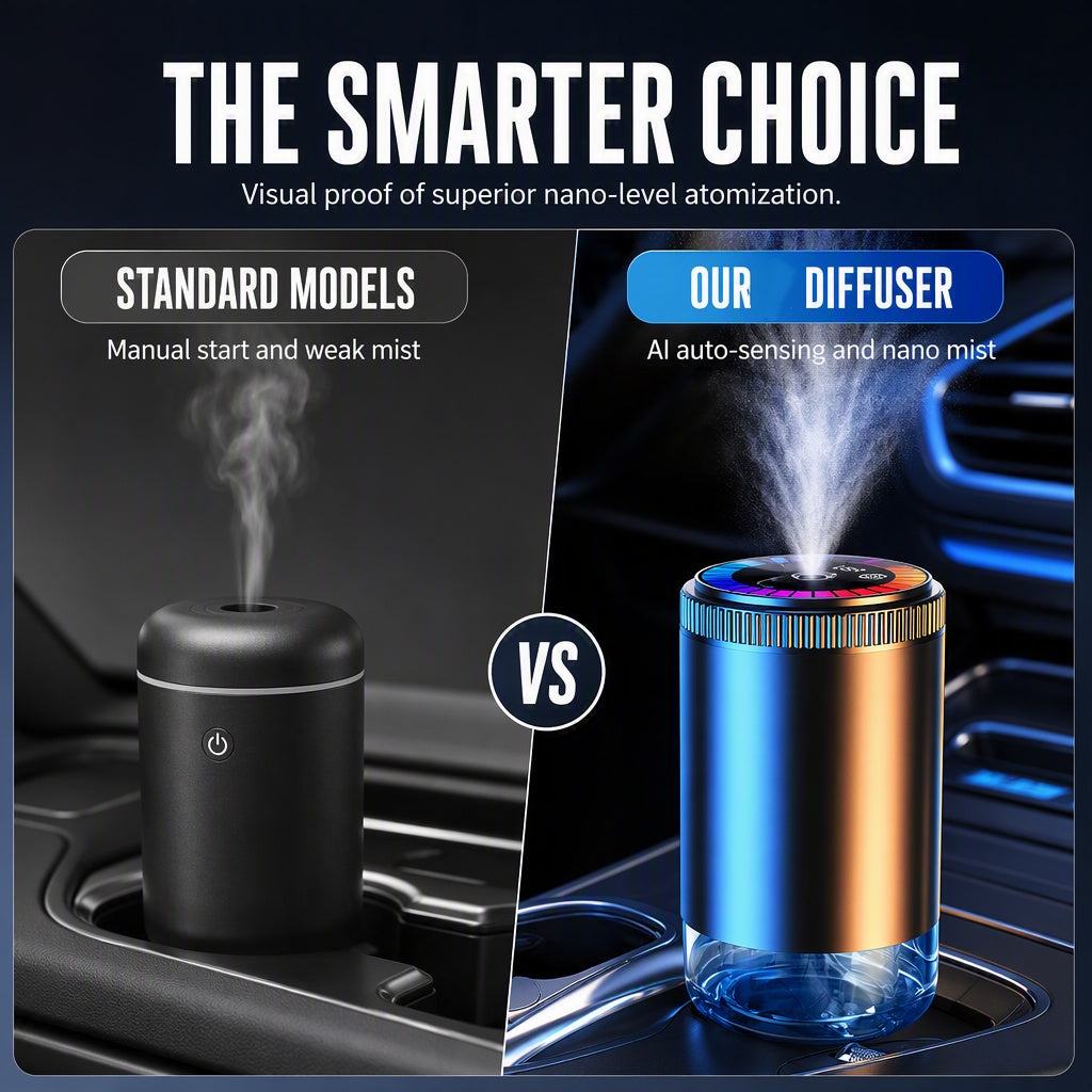🚗✨ 3-in-1 Auto-Diffuser – 50% RABATT! Duft, LED-Licht & Sternenprojektion – Ultrasonic-Zerstäubung für entspannte Fahrten. 🌟