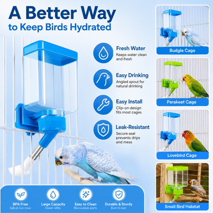 Auslaufsicherer automatischer Vogelwasserspender