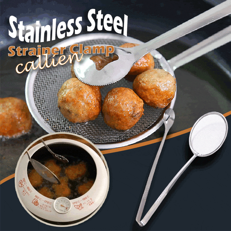 🥳 Eine unverzichtbare Fettabtropfzange aus Edelstahl für die Küche – die perfekte Wahl zum Frittieren, Grillen, für Hotpot und zum Kochen