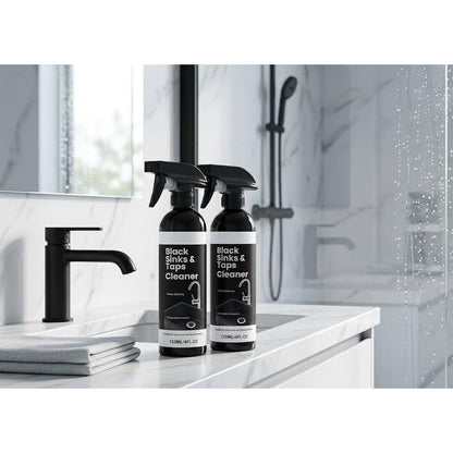 🚿2 kaufen1 gratis🔥Spray für schwarze Waschbecken und Wasserhähne, Spray zur Entfernung hartnäckiger Wasserflecken