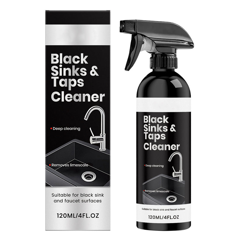 🚿2 kaufen1 gratis🔥Spray für schwarze Waschbecken und Wasserhähne, Spray zur Entfernung hartnäckiger Wasserflecken