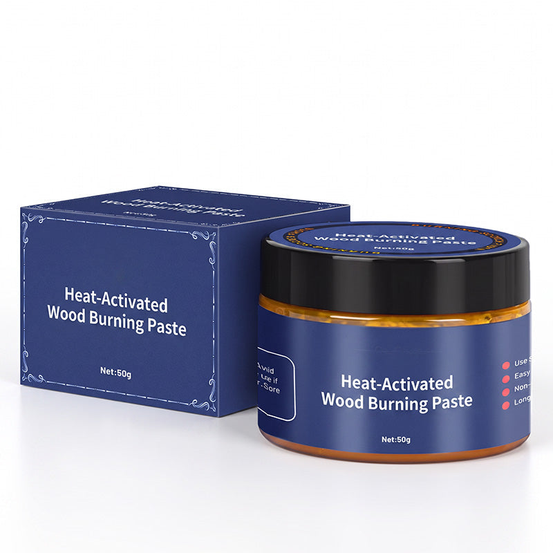 Durch Wärme aktivierbare Holzbrandpaste