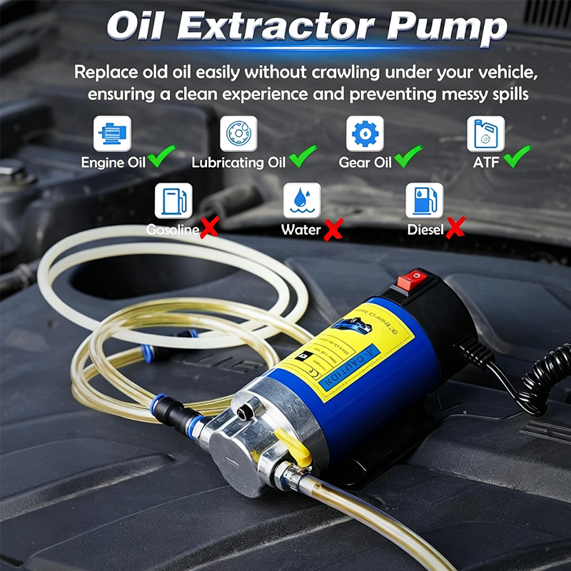 🛍️ Tragbare 12V-Ölablasspumpe für Motor- & Getriebeöl – mit Kupfermotor, inkl. Schläuche & Aufbewahrungsbox 🔧
