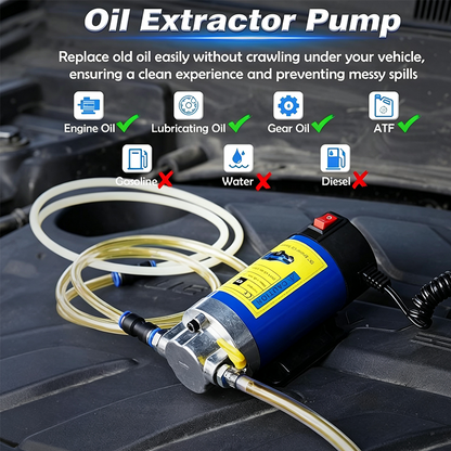 🛍️ Tragbare 12V-Ölablasspumpe für Motor- & Getriebeöl – mit Kupfermotor, inkl. Schläuche & Aufbewahrungsbox 🔧