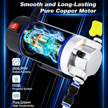 🛍️ Tragbare 12V-Ölablasspumpe für Motor- & Getriebeöl – mit Kupfermotor, inkl. Schläuche & Aufbewahrungsbox 🔧