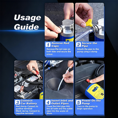 🛍️ Tragbare 12V-Ölablasspumpe für Motor- & Getriebeöl – mit Kupfermotor, inkl. Schläuche & Aufbewahrungsbox 🔧