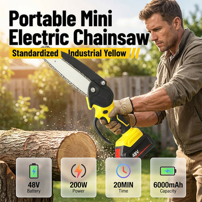🔥 50 % Rabatt ! Mini-Elektrosäge mit Sicherheitsschloss – Klein, aber kraftvoll! ✋️ Einhandbedienung, Sicherheitsschutz, 48V Akku ⚡ Limitiertes Angebot ⏳