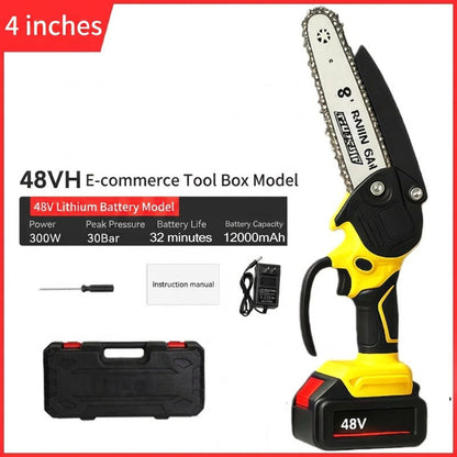 🔥 50 % Rabatt ! Mini-Elektrosäge mit Sicherheitsschloss – Klein, aber kraftvoll! ✋️ Einhandbedienung, Sicherheitsschutz, 48V Akku ⚡ Limitiertes Angebot ⏳