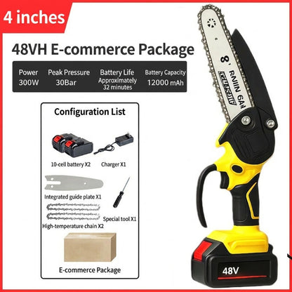 🔥 50 % Rabatt ! Mini-Elektrosäge mit Sicherheitsschloss – Klein, aber kraftvoll! ✋️ Einhandbedienung, Sicherheitsschutz, 48V Akku ⚡ Limitiertes Angebot ⏳