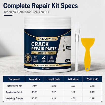 Wetterfeste Rissreparaturpaste