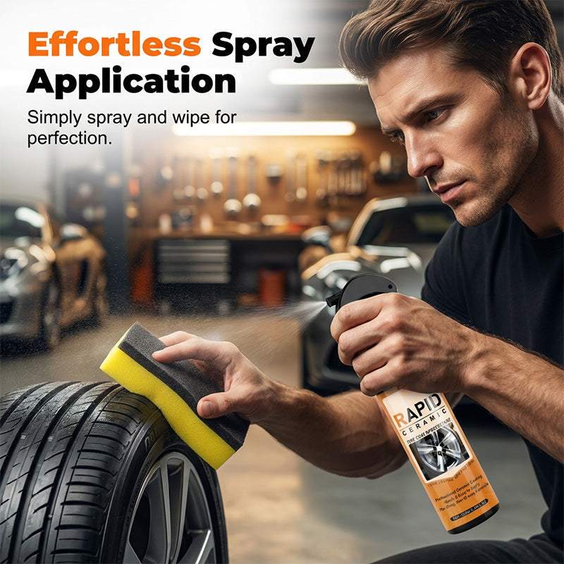 Schnellsprühspray zur Keramikbeschichtung von Reifen