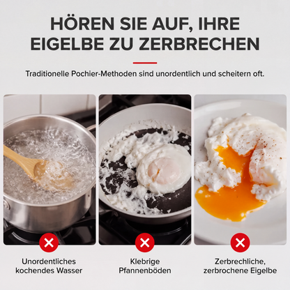 📢📢50% RABATT NU!! ⏰3-in-1-Edelstahl-Pochierform für Eier
