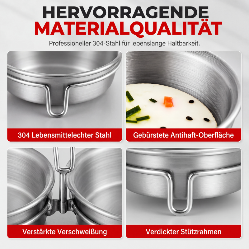 📢📢50% RABATT NU!! ⏰3-in-1-Edelstahl-Pochierform für Eier