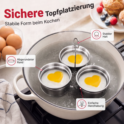 📢📢50% RABATT NU!! ⏰3-in-1-Edelstahl-Pochierform für Eier