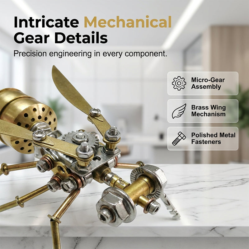 🐝⚙️ 3D Metall-Bienen-Puzzle-Bausatz zum Zusammenbauen, detailreich, fördert Konzentration, tolles Bastelgeschenk für Erwachsene und Kinder✨