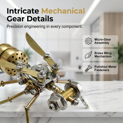 🐝⚙️ 3D Metall-Bienen-Puzzle-Bausatz zum Zusammenbauen, detailreich, fördert Konzentration, tolles Bastelgeschenk für Erwachsene und Kinder✨