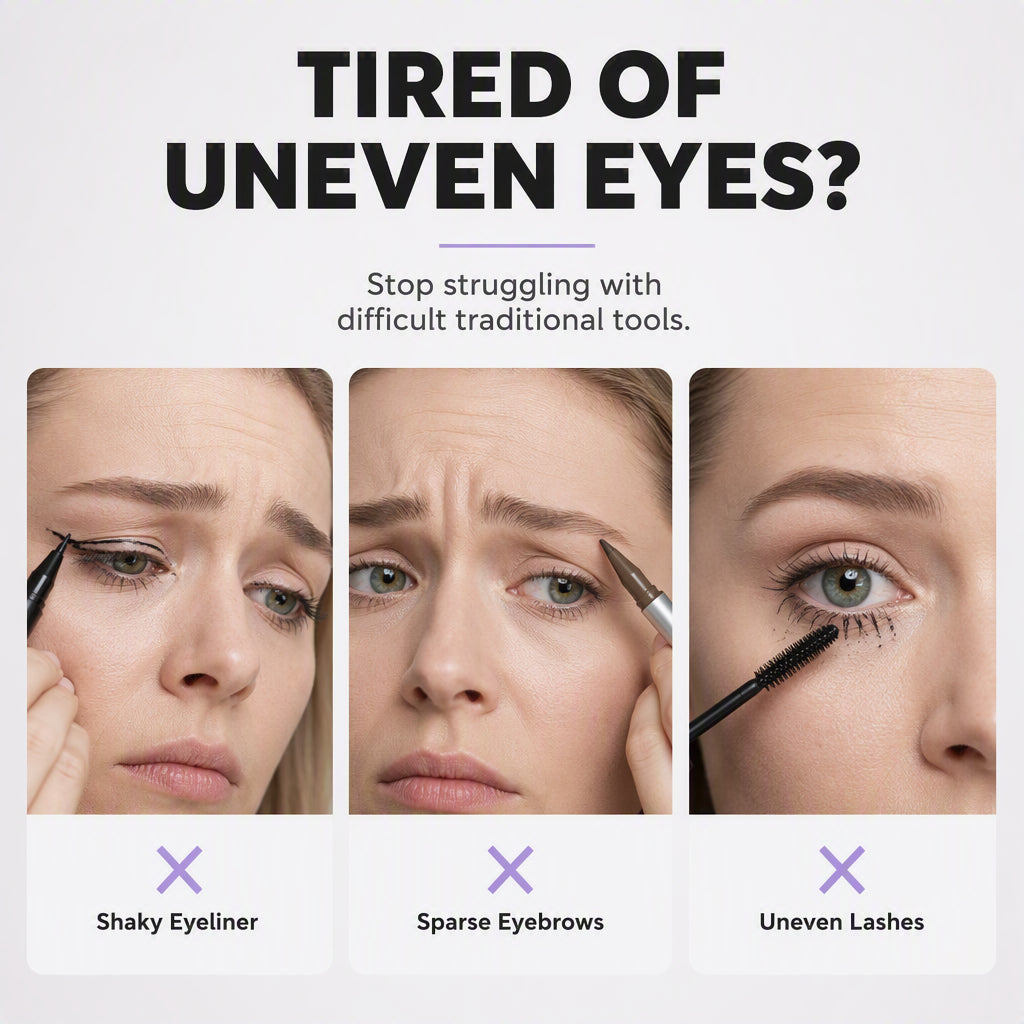 3-in-1 Eyeliner-, Augenbrauen- und Wimpernstift