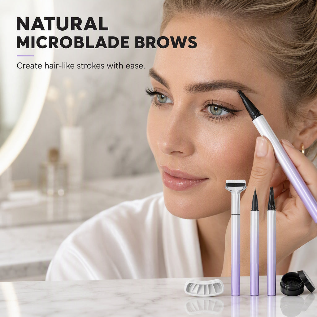 3-in-1 Eyeliner-, Augenbrauen- und Wimpernstift
