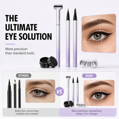 3-in-1 Eyeliner-, Augenbrauen- und Wimpernstift
