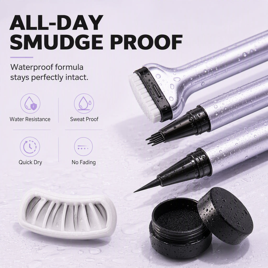 3-in-1 Eyeliner-, Augenbrauen- und Wimpernstift