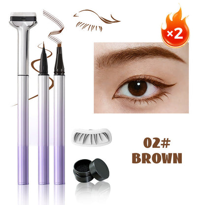 3-in-1 Eyeliner-, Augenbrauen- und Wimpernstift