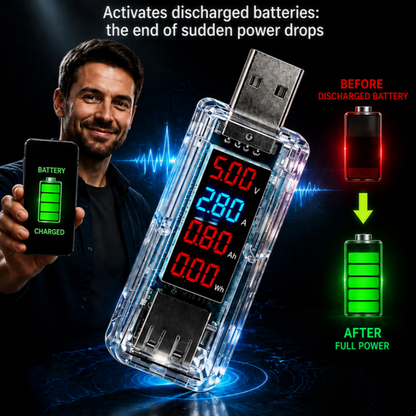 🔌USB-Smartphone-Akku-Reparatur-Dongle – Plug‑&‑Play, keine Demontage erforderlich, optimiert die Akkuleistung Ihres Telefons!